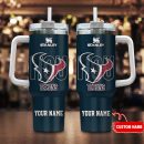 Houston Texans NFL 3D Logo Custom Stanley Quencher 30oz-40oz Stainless Steel Tumbler Hot And Cold Tumbler
