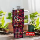 Houston Texans NFL Camouflage Golden Logo Custom Stanley Quencher 30oz-40oz Stainless Steel Tumbler Hot And Cold Tumbler