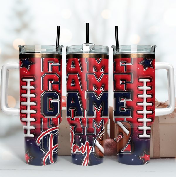 Houston Texans NFL Game Day Custom Stanley Quencher 30oz-40oz Stainless Steel Tumbler Hot And Cold Tumbler