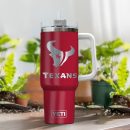 Houston Texans NFL Laser Engraved Effect Custom Stanley Quencher 30oz-40oz Stainless Steel Tumbler Hot And Cold Tumbler