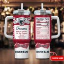 Houston Texans NFL Nutrition Facts Custom Stanley Quencher 30oz-40oz Stainless Steel Tumbler Hot And Cold Tumbler