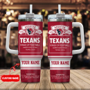 Houston Texans NFL Bud Light Custom Stanley Quencher 30oz-40oz Stainless Steel Tumbler Hot And Cold Tumbler