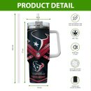 Houston Texans NFL Custom Stanley Quencher 30oz-40oz Stainless Steel Tumbler Hot And Cold Tumbler