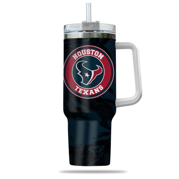 Houston Texans NFL Custom Stanley Quencher 30oz-40oz Stainless Steel Tumbler Hot And Cold Tumbler - Image 2