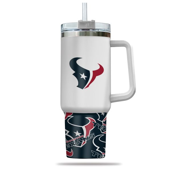 Houston Texans NFL Custom Stanley Quencher 30oz-40oz Stainless Steel Tumbler Hot And Cold Tumbler - Image 2