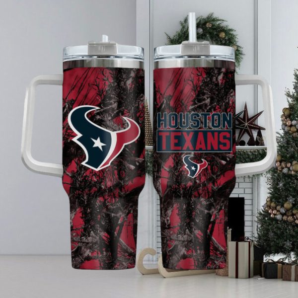 Houston Texans NFL Custom Stanley Quencher 30oz-40oz Stainless Steel Tumbler Hot And Cold Tumbler