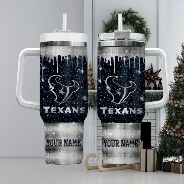 Houston Texans NFL Custom Stanley Quencher 30oz-40oz Stainless Steel Tumbler Hot And Cold Tumbler