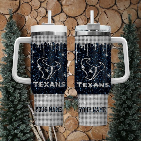 Houston Texans NFL Custom Stanley Quencher 30oz-40oz Stainless Steel Tumbler Hot And Cold Tumbler - Image 2