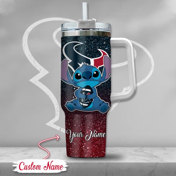 Houston Texans NFL Custom Stanley Quencher 30oz-40oz Stainless Steel Tumbler Hot And Cold Tumbler - Image 2