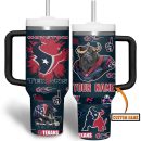 Houston Texans NFL Custom Stanley Quencher 30oz-40oz Stainless Steel Tumbler Hot And Cold Tumbler