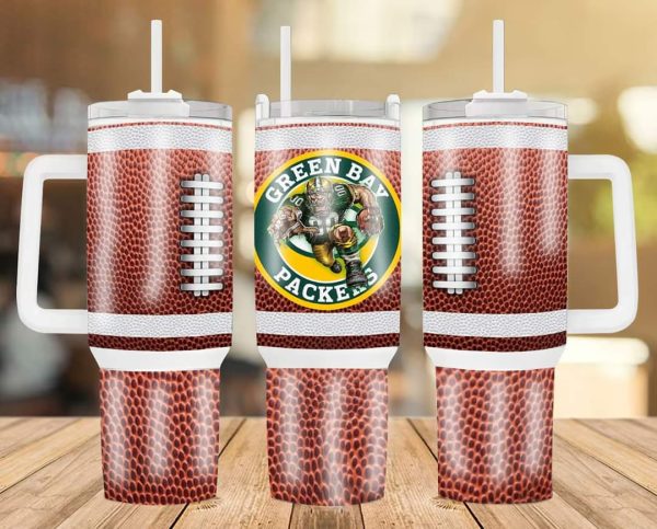Green Bay Packers NFL Custom Stanley Quencher 30oz-40oz Stainless Steel