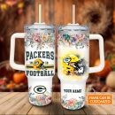Green Bay Packers NFL Custom Stanley Quencher 30oz-40oz Stainless Steel Tumbler Hot And Cold Tumbler