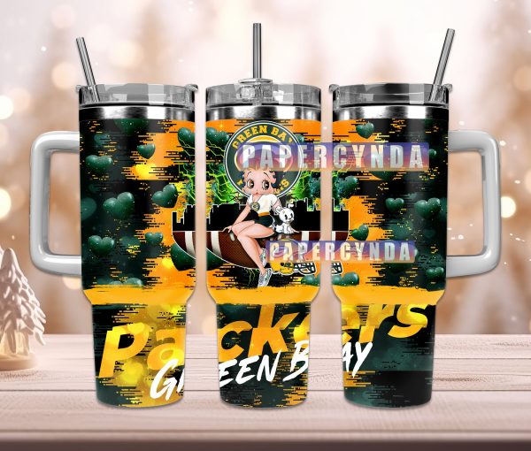 Green Bay Packers Custom Stanley Quencher 30oz-40oz Stainless Steel Tumbler Hot And Cold Tumbler