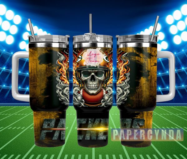 Green Bay Packers Custom Stanley Quencher 30oz-40oz Stainless Steel Tumbler Hot And Cold Tumbler