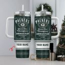 Green Bay Packers NFL Custom Stanley Quencher 30oz-40oz Stainless Steel Tumbler Hot And Cold Tumbler