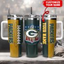 Green Bay Packers NFL Custom Stanley Quencher 30oz-40oz Stainless Steel Tumbler Hot And Cold Tumbler