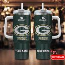 Green Bay Packers NFL 3D Logo Custom Stanley Quencher 30oz-40oz Stainless Steel Tumbler Hot And Cold Tumbler