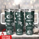 Green Bay Packers NFL Custom Stanley Quencher 30oz-40oz Stainless Steel Tumbler Hot And Cold Tumbler