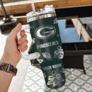 Green Bay Packers NFL Custom Stanley Quencher 30oz-40oz Stainless Steel Tumbler Hot And Cold Tumbler
