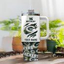 Green Bay Packers NFL Custom Stanley Quencher 30oz-40oz Stainless Steel Tumbler Hot And Cold Tumbler