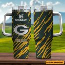 Green Bay Packers NFL Custom Stanley Quencher 30oz-40oz Stainless Steel Tumbler Hot And Cold Tumbler