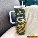 Green Bay Packers NFL Custom Stanley Quencher 30oz-40oz Stainless Steel Tumbler Hot And Cold Tumbler