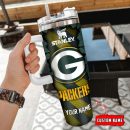 Green Bay Packers NFL Custom Stanley Quencher 30oz-40oz Stainless Steel Tumbler Hot And Cold Tumbler