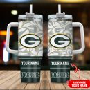 Green Bay Packers NFL Custom Stanley Quencher 30oz-40oz Stainless Steel Tumbler Hot And Cold Tumbler