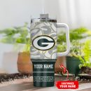 Green Bay Packers NFL Custom Stanley Quencher 30oz-40oz Stainless Steel Tumbler Hot And Cold Tumbler