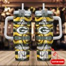 Green Bay Packers NFL Custom Stanley Quencher 30oz-40oz Stainless Steel Tumbler Hot And Cold Tumbler