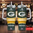 Green Bay Packers NFL Custom Stanley Quencher 30oz-40oz Stainless Steel Tumbler Hot And Cold Tumbler