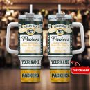 Green Bay Packers NFL Kings of Football Custom Stanley Quencher 30oz-40oz Stainless Steel Tumbler Hot And Cold Tumbler