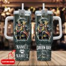 Green Bay Packers NFL Mickey And Minnie Couple Custom Stanley Quencher 30oz-40oz Stainless Steel Tumbler Hot And Cold Tumbler