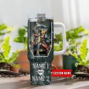 Green Bay Packers NFL Mickey And Minnie Couple Custom Stanley Quencher 30oz-40oz Stainless Steel Tumbler Hot And Cold Tumbler