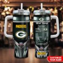 Green Bay Packers NFL Nutrition Facts Custom Stanley Quencher 30oz-40oz Stainless Steel Tumbler Hot And Cold Tumbler