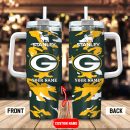 Green Bay Packers NFL Custom Stanley Quencher 30oz-40oz Stainless Steel Tumbler Hot And Cold Tumbler
