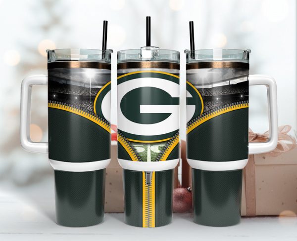 Green Bay Packers NFL Custom Stanley Quencher 30oz-40oz Stainless Steel Tumbler Hot And Cold Tumbler
