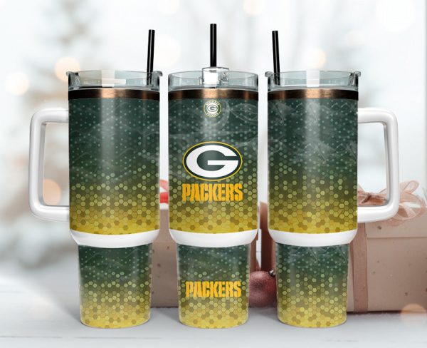 Green Bay Packers NFL Custom Stanley Quencher 30oz-40oz Stainless Steel Tumbler Hot And Cold Tumbler