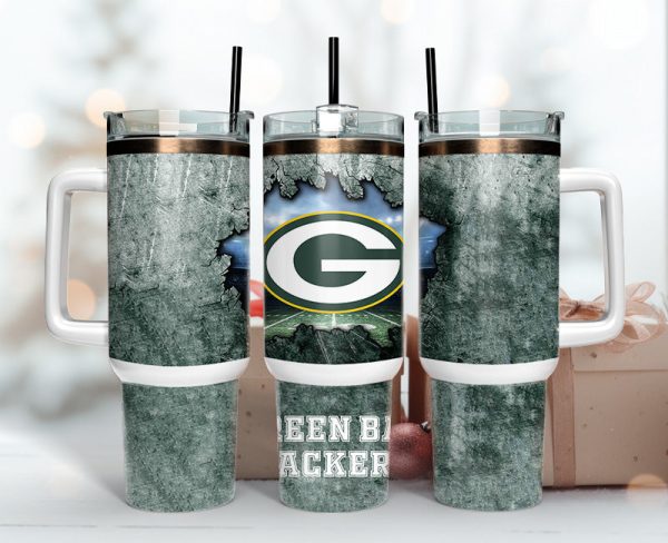 Green Bay Packers NFL Custom Stanley Quencher 30oz-40oz Stainless Steel Tumbler Hot And Cold Tumbler