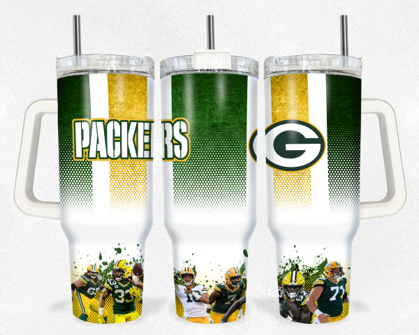 Green Bay Packers NFL Custom Stanley Quencher 30oz-40oz Stainless Steel Tumbler Hot And Cold Tumbler