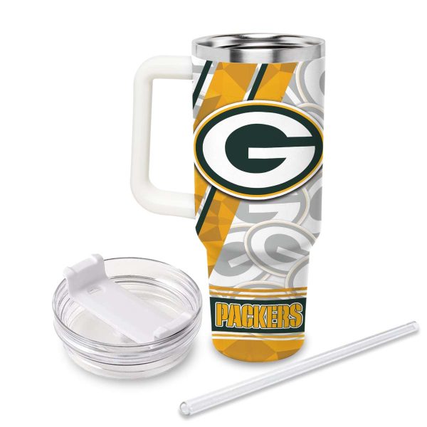 Green Bay Packers NFL Custom Stanley Quencher 30oz-40oz Stainless Steel Tumbler Hot And Cold Tumbler - Image 2