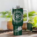 Green Bay Packers NFL Custom Stanley Quencher 30oz-40oz Stainless Steel Tumbler Hot And Cold Tumbler