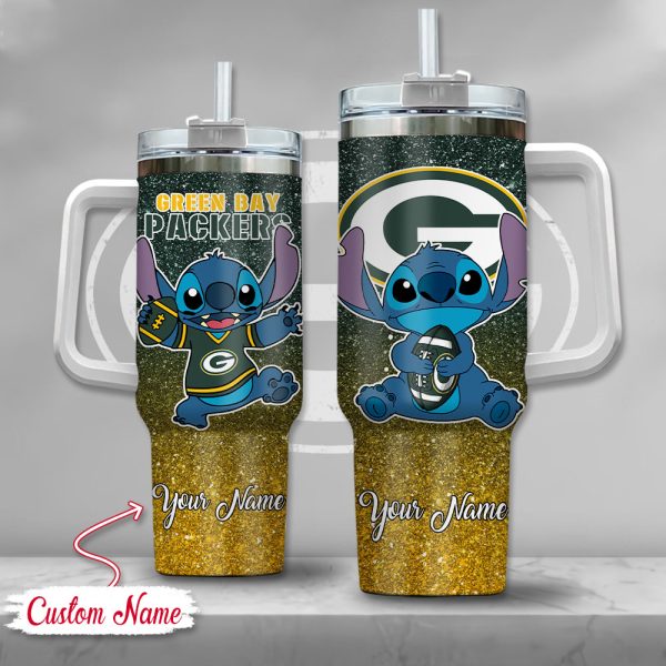 Green Bay Packers NFL Custom Stanley Quencher 30oz-40oz Stainless Steel Tumbler Hot And Cold Tumbler
