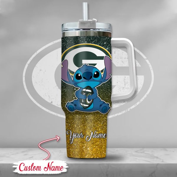 Green Bay Packers NFL Custom Stanley Quencher 30oz-40oz Stainless Steel Tumbler Hot And Cold Tumbler - Image 2