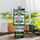 Green Bay Packers NFL Custom Stanley Quencher 30oz-40oz Stainless Steel Tumbler Hot And Cold Tumbler