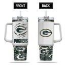 Green Bay Packers NFL Custom Stanley Quencher 30oz-40oz Stainless Steel Tumbler Hot And Cold Tumbler