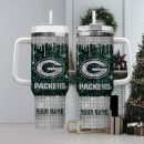 Green Bay Packers NFL Custom Stanley Quencher 30oz-40oz Stainless Steel Tumbler Hot And Cold Tumbler
