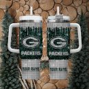 Green Bay Packers NFL Custom Stanley Quencher 30oz-40oz Stainless Steel Tumbler Hot And Cold Tumbler