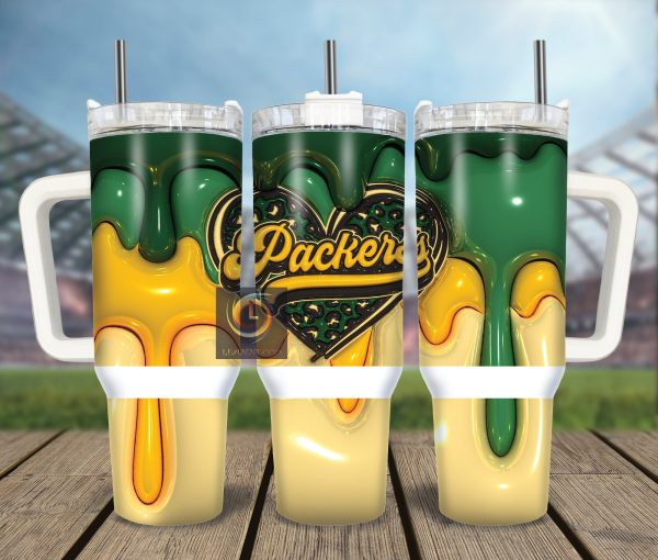 Green Bay Packers NFL Custom Stanley Quencher 30oz-40oz Stainless Steel Tumbler Hot And Cold Tumbler