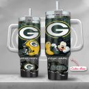 Green Bay Packers NFL Custom Stanley Quencher 30oz-40oz Stainless Steel Tumbler Hot And Cold Tumbler